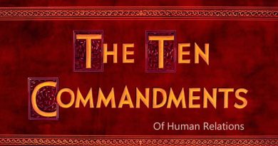 Ten Commandments Of Human Relations