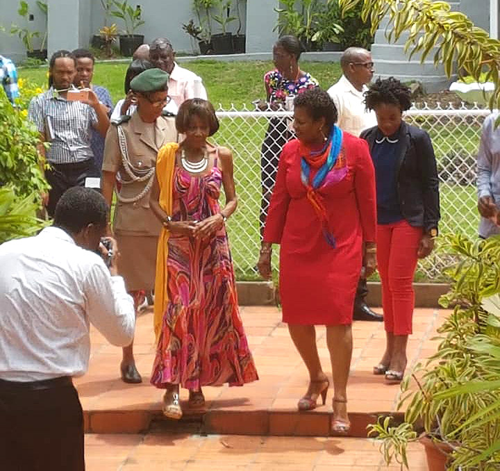 Mrs Avis Carrington and Barbados Governor General